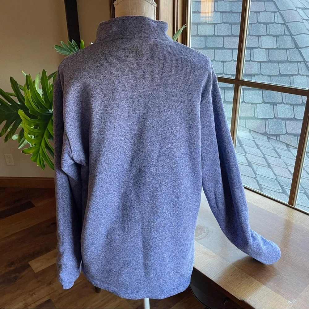 Peter Millar Men's Slate Blue Quarter Zip Reversible Windbreaker Pullover size L